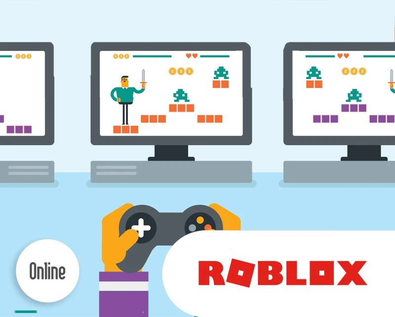 Joven desarrollador de juegos en ROBLOX